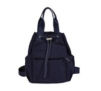 CHANGYUE Women Nylon Laptop Backpacks Aesthetic Drawstring Large Capacity | Casual Travel Daypack; Padded Shoulder Straps; Mesh Side Pockets; for Business, Teacher, Travel, Picnics, Parties