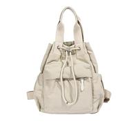 CHANGYUE Women Nylon Laptop Backpacks Aesthetic Drawstring Large Capacity | Casual Travel Daypack with padded straps, mesh side pockets for business, teachers, travel, picnics, parties
