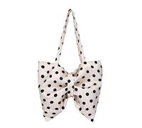 CHANGYUE Women Sweet Polka Dot Print Handbag Cute Bow Shape Large Bag | Lightweight Trendy Bowknot Armpit Pouch Ideal for Travel Date Shopping Handbags