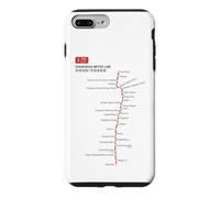 Changzhou Train Railway - Souvenir Route Map China Coque pour iPhone 7 Plus/8 Plus