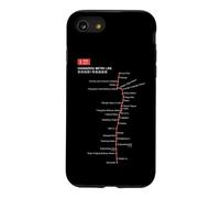 Changzhou Train Railway - Souvenir Route Map China Coque pour iPhone SE (2020) / 7/8