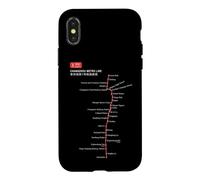 Changzhou Train Railway - Souvenir Route Map China Coque pour iPhone X/XS