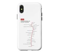 Changzhou Train Railway - Souvenir Route Map China Coque pour iPhone X/XS