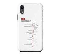 Changzhou Train Railway - Souvenir Route Map China Coque pour iPhone XR