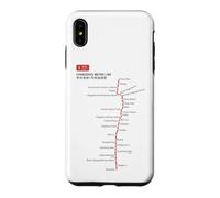 Changzhou Train Railway - Souvenir Route Map China Coque pour iPhone XS Max