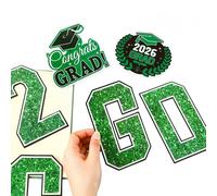 CHANKLI Class of 2026 Graduation Magnetic Stickers - 22 Pack Decor for Car Refrigerator, Garage Door, Party Cruise Cabin, Locker & Laptop | Reusable School Year Grad Gift(Blue)