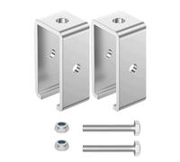 Channel Support de suspension pour chariot | 2 supports de suspension pour chariot - Pince en métal pour les rails de chariot 1-5/8 canaux - Pour la maison, les chaînes d'affaires, etc