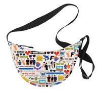 Channel Video Fans Sac à bandoulière I Wanna Swing And I Wanna Jab Gifts Top Three Cheeses Gifts Team Purple Blue & Orange, Colby Uk3, 111