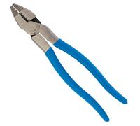 Channellock 369 9.5-Inch Lineman's Pliers | Xtreme Leverage Technology (XLT) Requires Less Force to Cut than Other High-Leverage Models | Forged from High Carbon Steel | Made in the USA, Blue Handle