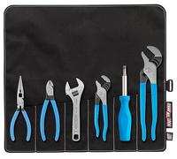 CHANNELLOCK GP-7 6pc Professional Tool Set with Tool Roll | Includes 4 Pliers, Wrench, Driver, Roll