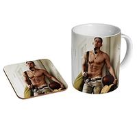 Channing Tatum Body Awesome Tasse à café en céramique + sous-verre Coffret cadeau