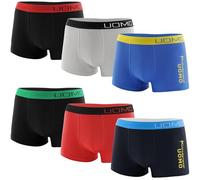 Channo Boxer ou Slip Enfant, en Coton, Uni ou Imprimé - Lot de 6, Uomo, 12-14 Ans