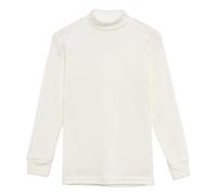 Channo Chemise de sous-vêtement Thermique pour Enfants à col Haut et à Manches Longues, Couleurs Unies - Lot de 1, Cave, 6 Ans