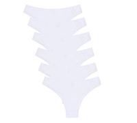 Channo Culotte Brésilienne Femme en Coton - sans Couture et Invisible - Lot de 6