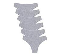 Channo Culotte Brésilienne Femme en Coton - sans Couture et Invisible - Lot de 6