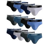 Channo Slips pour Homme en Coton, Couleur Unie et Uniforme