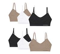 Channo Soutiens-Gorge Invisibles sans Coutures, sans Coussinets et sans Armatures en avec Bretelles réglables - Lot de 6, Assorti, L/XL