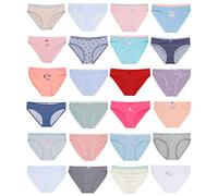 Channo Surprise Pack Culottes, Brésiliens ou Strings Coton, Nylon ou Dentelle Différents Modèles, Doux et Élastique - Lot de 12, Surprises, L