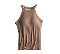 Chanpning Camisole Femme Soutien-Gorge Intégré - Haut De Yoga - Camisole avec Bretelles Réglables - Débardeur De Course - Débardeurs D'entraînement - Haut Spaghetti - Débardeur D'entraînement
