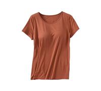 Chanpning Debardeur Soutien Gorge Integre, Débardeurs Femme avec Soutien Gorge Intégré Débardeurs D'entraînement Haut de Yoga Camisole Manches Courtes Débardeur de Course Haut T-Shirt