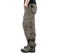 Chanpning Pantalon De Travail Homme Cargo Multi Poches Zippé Pantalon De Militaire Tactique Combat Extensible Randonnée Stretch Séchage Rapide Casual Outdoor Pants
