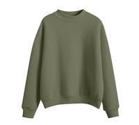 Chanpning Sweat Femme sans Capuche Couleur Unie Pullover Femme sans Capuche Sweat Shirt Pull Femme Chic Et élégant Hiver Chaud Pas Cher Sweat Automne et Hiver Manche Longue Pullover Tops