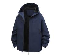 Chanpning Veste Femme De Pluie Imperméable Grande Taille Veste Avec Poche Léger Vêtements Couleur Unie Manteau Mi Saison À Capuche Décontracté Blouson Trench-Coat Sport Coupe-Vent Camping D'extérieur