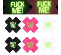 ChanraingYee Lot de 5 paires de cache-tétons autocollants en forme de cœur pour femme, rouge, noir et blanc, M