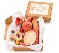 CHANSENY® Coffret Naissance Bébé Coton Bio GOTS Certifié CE Cadeau Nouveau-né Mixte Bébé Fille & Garçon (TERRACOTTA)