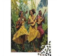 Chanson de Samba |Danse dans la Jungle| Puzzles Amusants en Famille 38x26cm/1000pcs Adultes