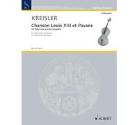 Chanson Louis XIII et Pavane: im Stile von Louis Couperin. cello and piano.