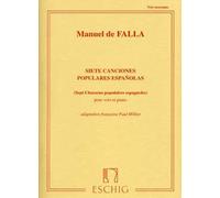 Chansons populaires espagnoles (7) - chant et piano