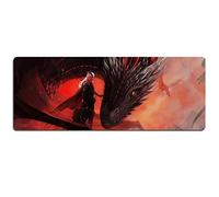 Chant De Glace Et De Feu Tapis De Souris De Jeu De Vitesse |Tapis De Souris XXL | 800 X 300Mm Grand Format |Base De 2Mm D'Épaisseur | Précision Et Vitesse Parfaites, Q