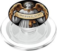 Chant de Noël catholique latin Gloria in Excelsis Deo Angel PopSockets PopGrip pour MagSafe