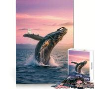 Chant des Baleines Sérénité Puzzle 1000 pièces pour Adolescents Développe Les compétences analytiques Facile à décomposer Découpe Nette (50x75cm)