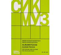 CHANT DU MONDE CHOSTAKOVITCH D. - ALBUM DE PIECES POUR VIOLON ET PIANO Partition classique Cordes Violon