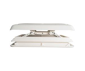 Chantal Poignée de tirage en acier inoxydable Blanc 40 x 40 cm