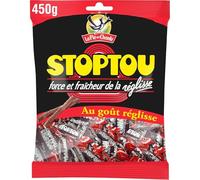 CHANTE - Bonbons stoptou au réglisse LA PIE QUI | Savoureux et onctueux | Idéal pour les amateurs de douceurs | Le sachet de 450G | LOT DE 4