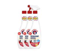 Chanteclair - Dégraissant Universel au Savon de Marseille - Idéal pour Toutes Surfaces, Efficace Partout, Diffuseur Tête en Bas - Pack 1 Spray 600 ml + 2 Recharges 600 ml