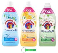 Chanteclair I Assouplissant concentré - 90 lavages, 3 x 1800 ml + porte-clés Beni Culinari gratuit