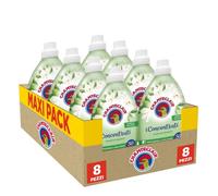 CHANTECLAIR I Concentrati Concentré Assouplissant, Parfum Musc Blanc, pour un linge doux et parfumé, Lot de 8 flacons de 1 L