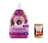 CHANTECLAIR i Concentrati Lot de 3 flacons d'adoucissant avec orchidée et fico, parfum longue durée 50 lavages + Itlaian Gourmet polpa 400 g