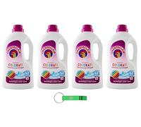 Chanteclair Lavatrice Colorati Lot de 4 lessives liquides pour machine à laver 28 lavages 1260 ml + porte-clés Beni Culinari gratuit
