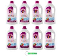 Chanteclair Lavatrice Colorati Lot de 8 lessives liquides pour machine à laver 28 lavages 1260 ml + porte-clés Beni Culinari gratuit