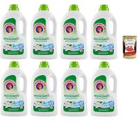 Chanteclair Lavatrice Detersivo Liquido Lessive liquide pour machine à laver Formule avec dégraissant 28 lavages 8 x 1260 ml + Italian Gourmet polpa 400 g