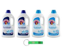 Chanteclair Lavatrice Lot de 4 tests Pulito Profondo + bicarbonate - Lessive liquide pour machine à laver - Lessive 28 lavages 1260 ml + porte-clés Beni Culinari gratuit