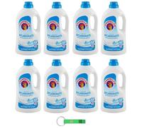 Chanteclair Lavatrice Lot de 8 lessives liquides au bicarbonate pour machine à laver 28 lavages 1260 ml + porte-clés Beni Culinari