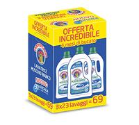 Chanteclair, Lessive pour machine à laver au parfum de mousse blanche - format 1150 mlx3, 69 lavages