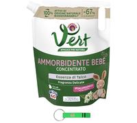 Chanteclair Lot de 10 adoucissants concentrés pour enfants - Ammorbidente Concentrato Bebè - Pour vêtements d'enfants - 60 lavages - Sachet de 1200 ml + porte-clés Beni Culinari