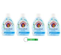 Chanteclair Lot de 4 parfums concentrés pour linge au sel de mer et fleur de lotus 220 ml + porte-clés Beni Culinari